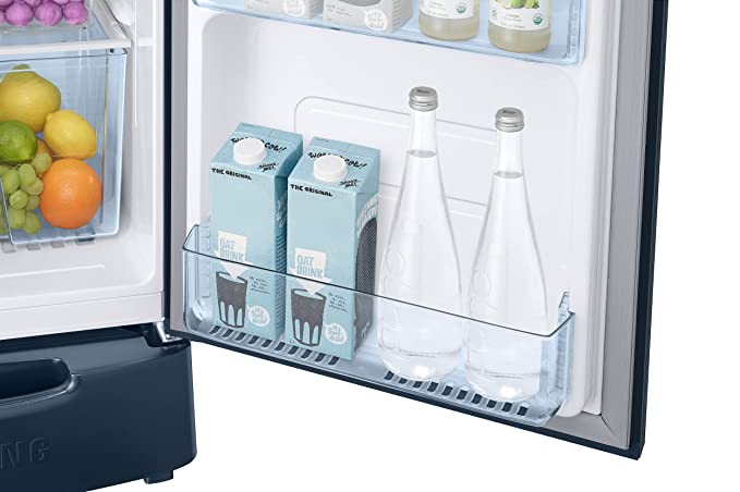 Samsung 183 L 3 Star Digital Inverter Direct Cool Single Door Refrigerator (RR20C1823U8/HL, Saffron Blue, Base Stand with Drawer 2023 Model) Samsung 183 L 3 Star Digital Inverter Direct Cool Single Door Refrigerator (RR20C1823U8/HL, Saffron Blue, Base Stand with Drawer 2023 Model)